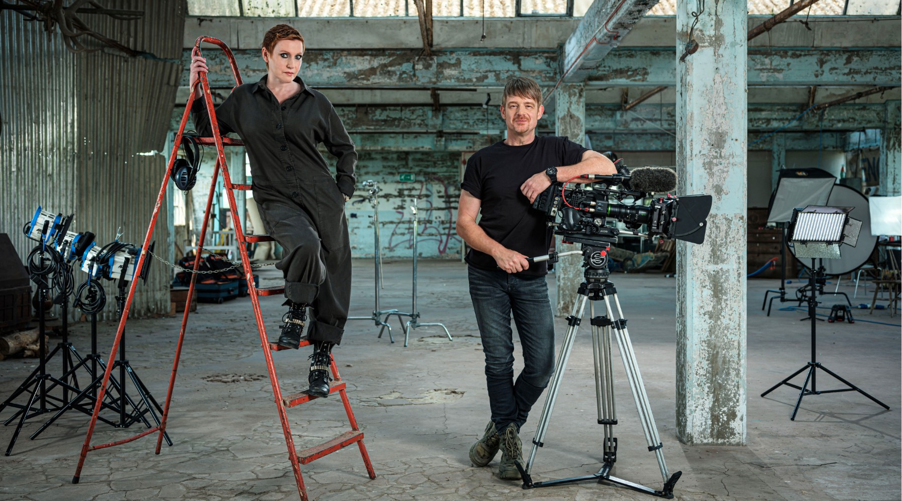 Suzanne and Andrew trying really hard to look cool Suzanne and Andrew trying really hard to look cool